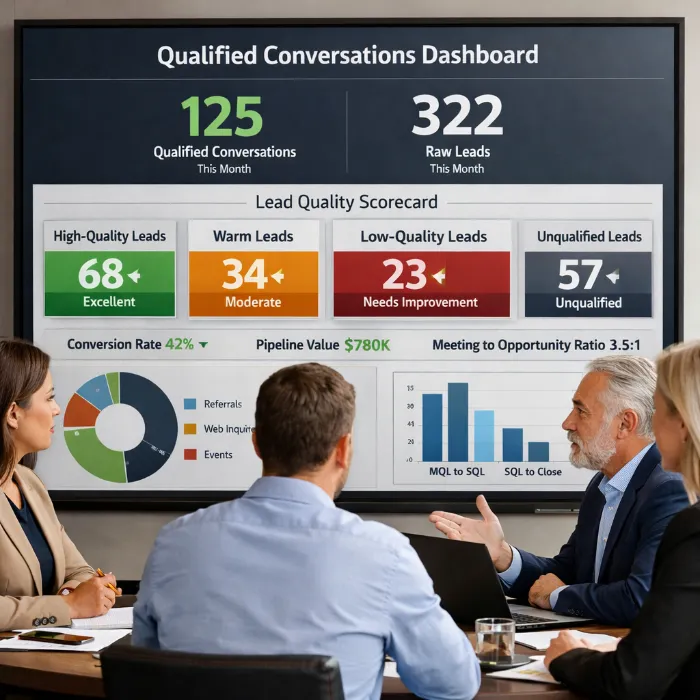 Qualified lead focus visual
